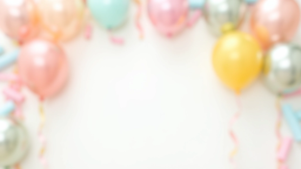 Ballons colorés et guirlandes festives accrochés à un mur pour une décoration d'anniversaire maison